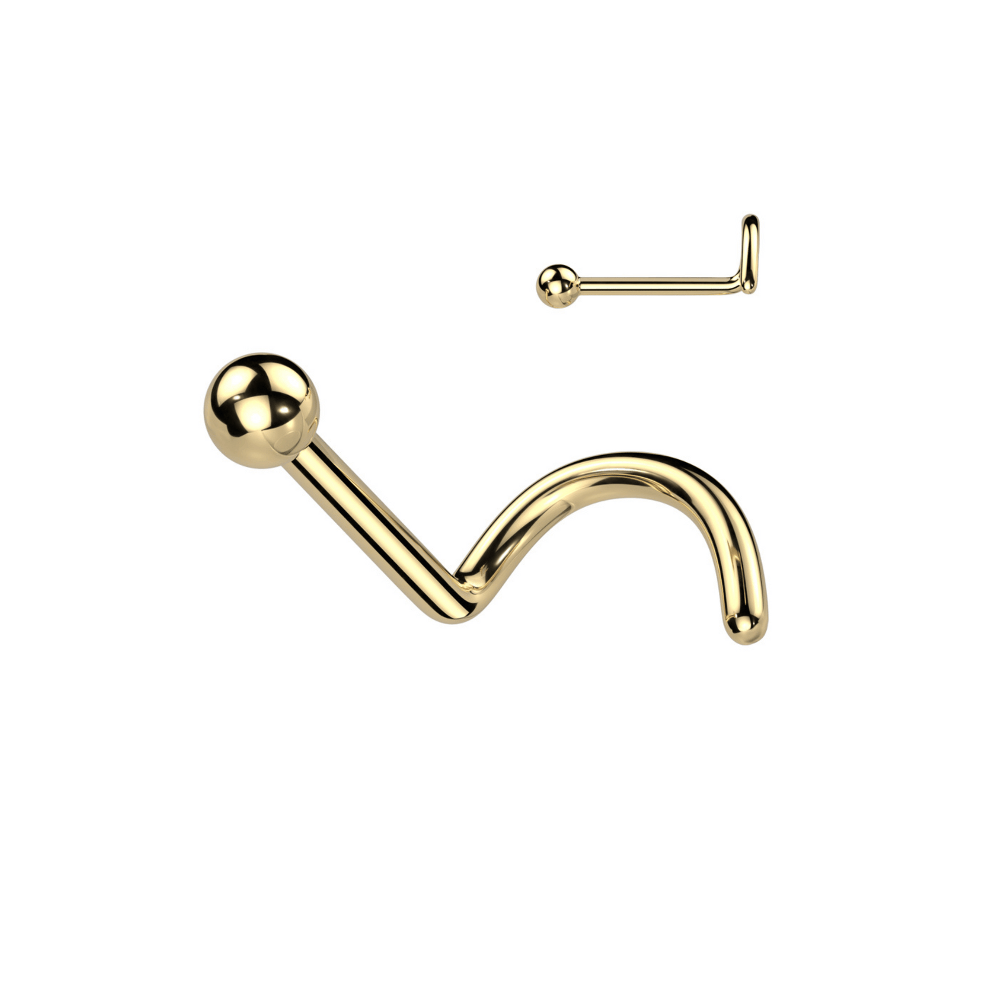 Titanium ball nose screw Gold