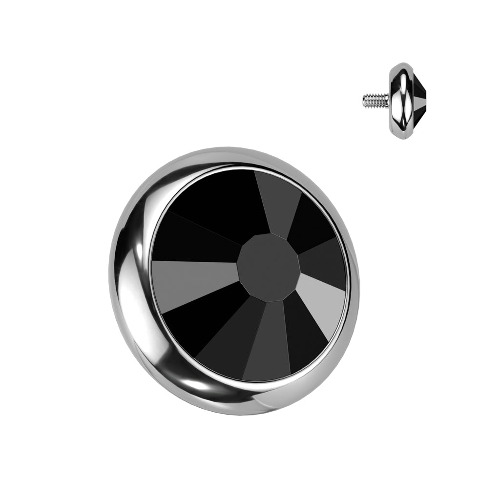 Titanium black gem dermal top
