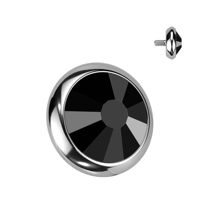 Titanium black gem dermal top
