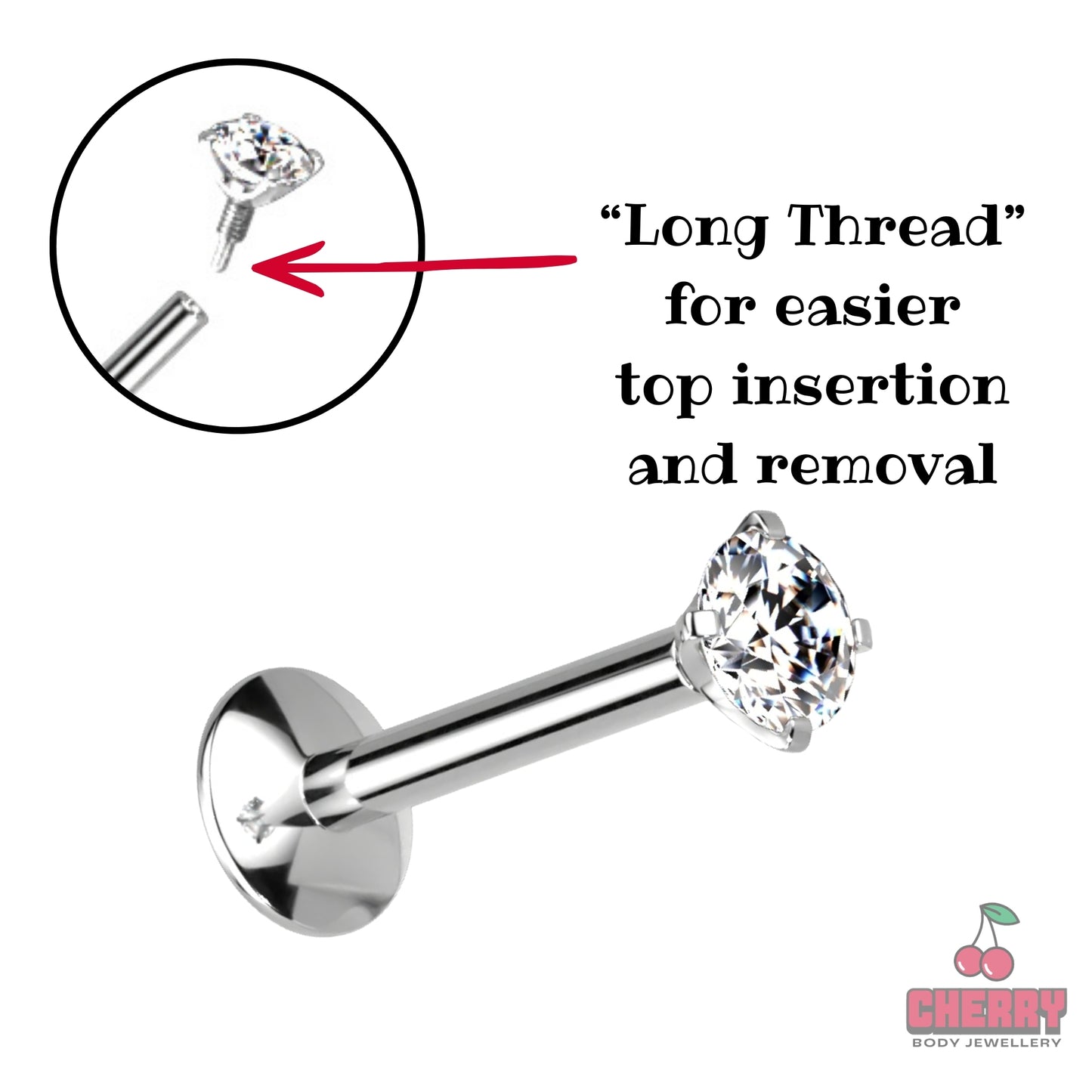 clear gem flat back stud