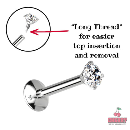 clear gem flat back stud