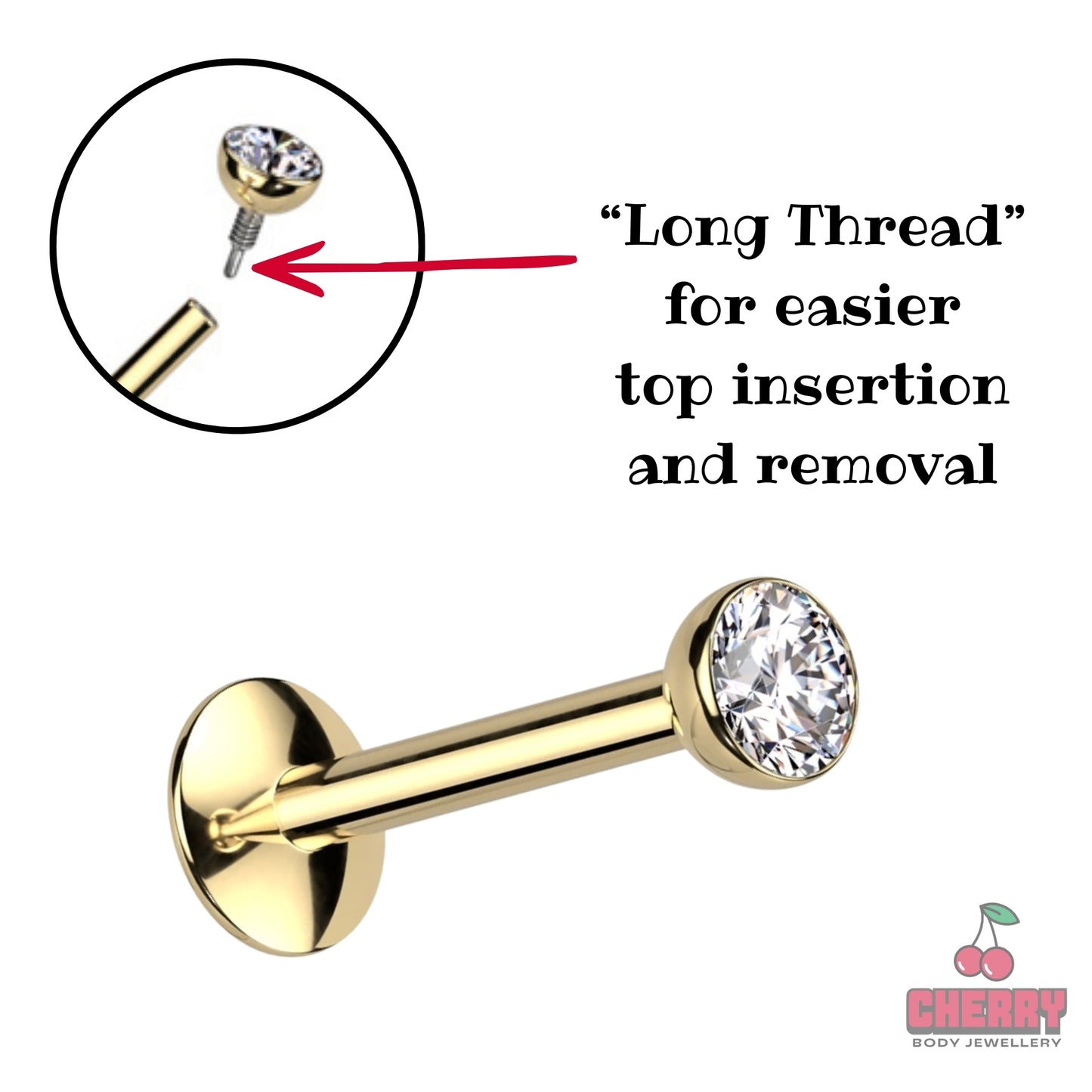 gold flat back stud