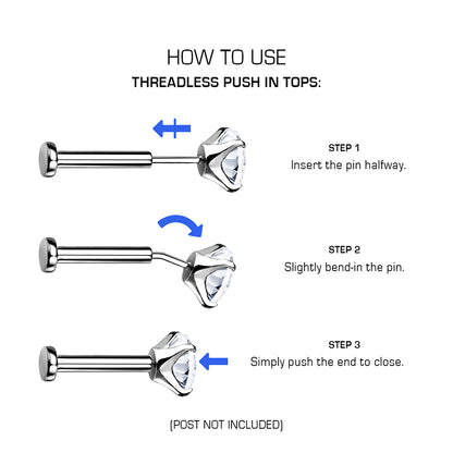 How to use threadless body jewellery