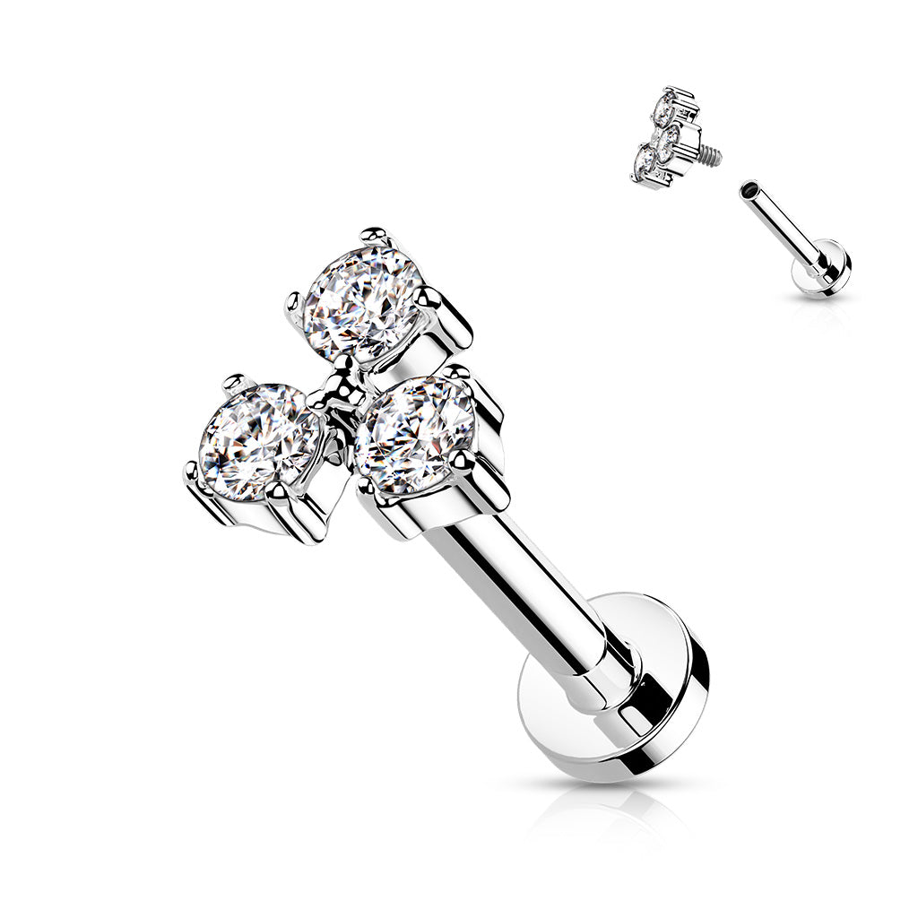 trinity gem flat back stud